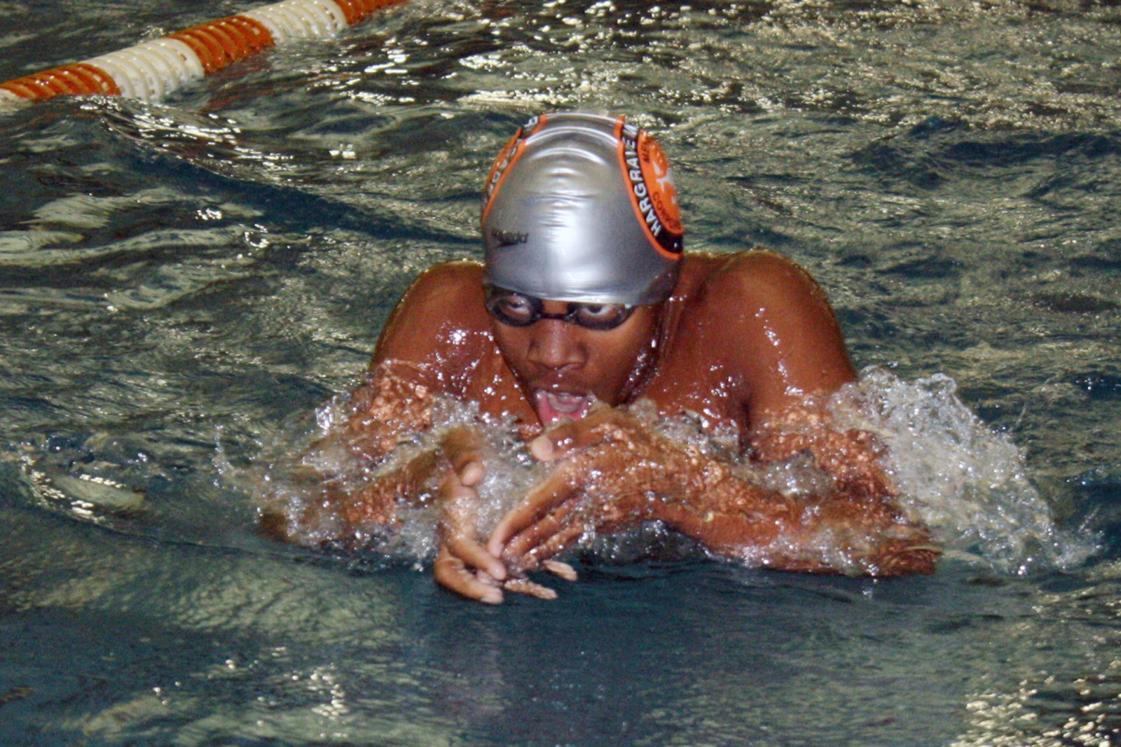 Tiger swimmer doing Breaststroke
