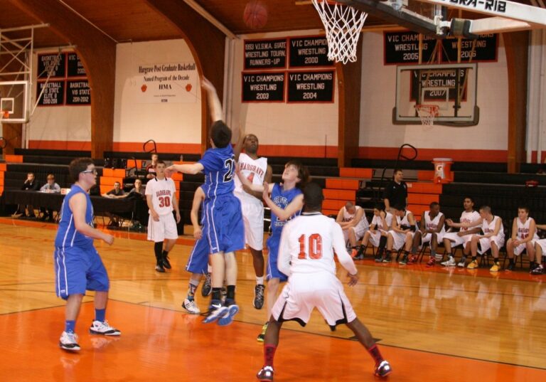 JV Basketball in action.