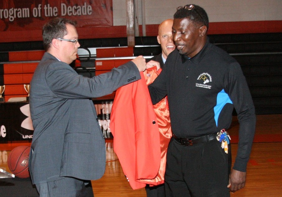 Scott accepting PGBKB Jacket