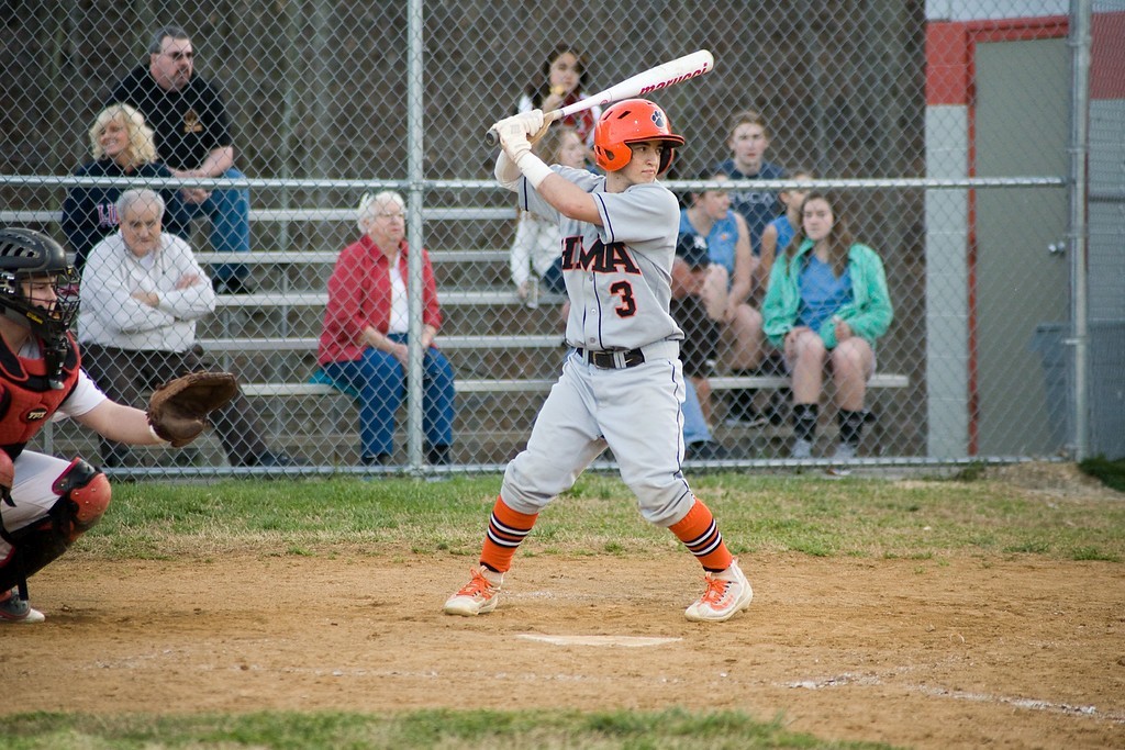 Michael LaForgia waiting to send the ball soaring.