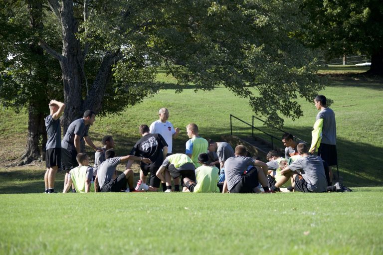 Soccer preseason training and scrimmage