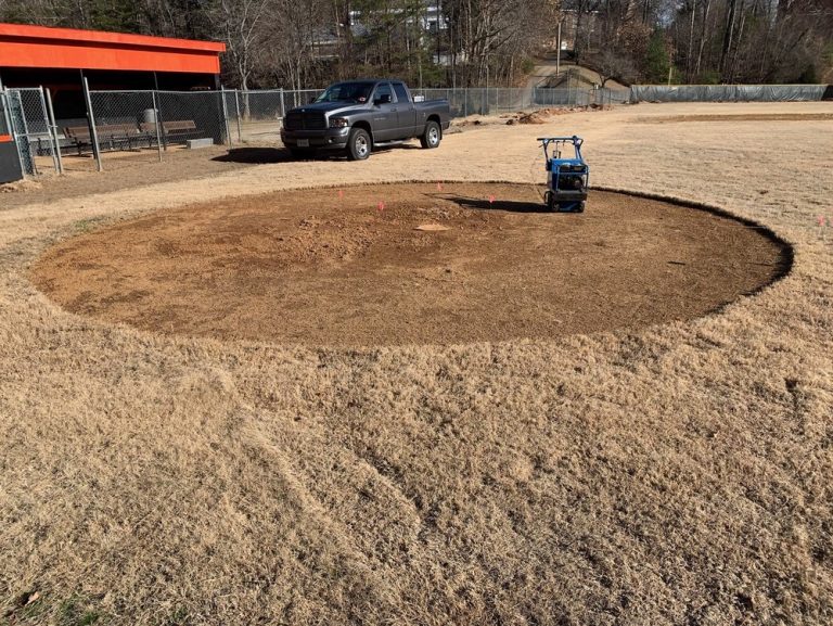 Baseball mound work