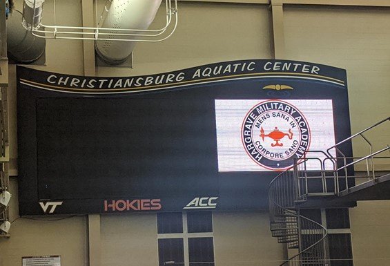 Scoreboard with HMA logo